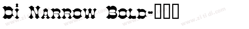 Di Narrow Bold字体转换
